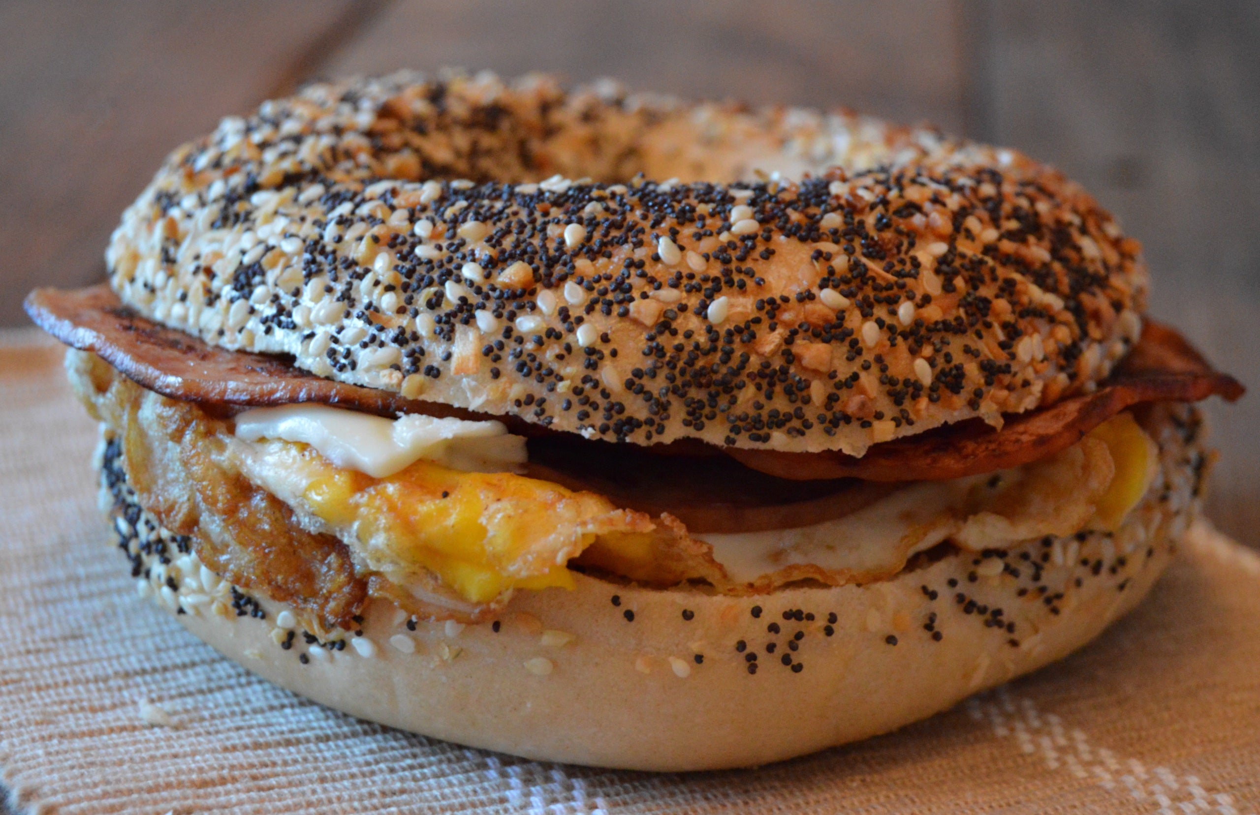 PORK ROLL BREAKFAST SANDWICH The Bagel Rack